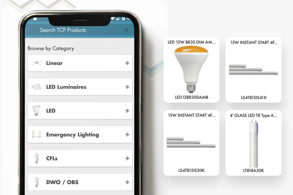 Custom Mobile App for Distributor Operations — Built for TCP Lighting 