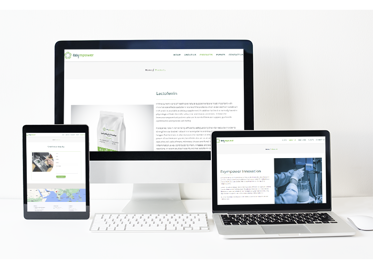 Website Development for Lactoferrin Manufacturing Plant