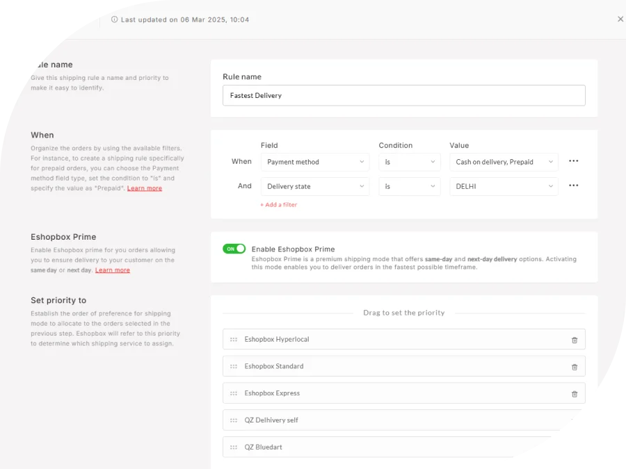 Order Management Banner