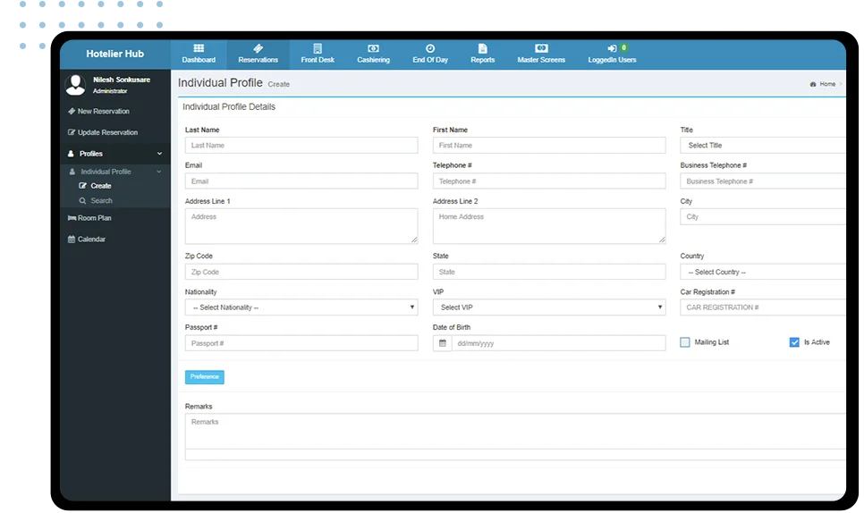 solution of  hotel management system 