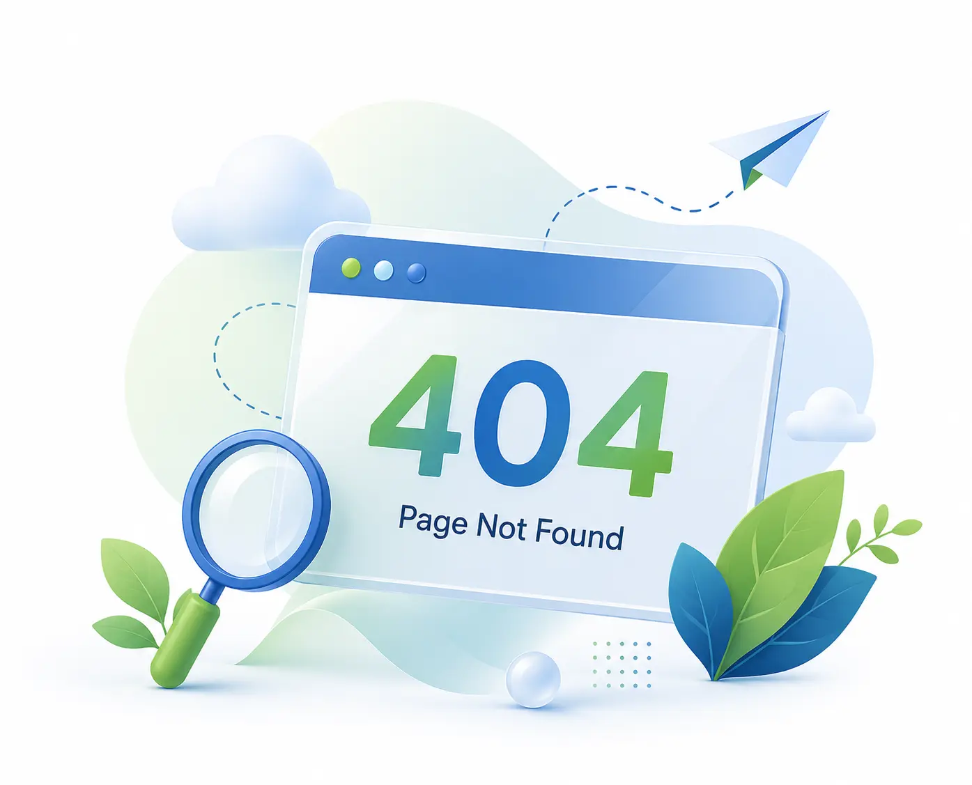404 Page Not Found Illustration