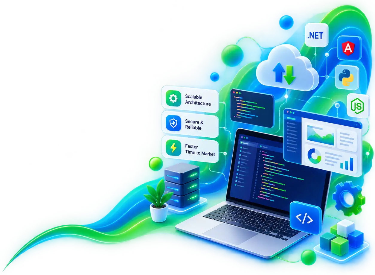 Custom Software Platform Architecture Blueprint Mockup